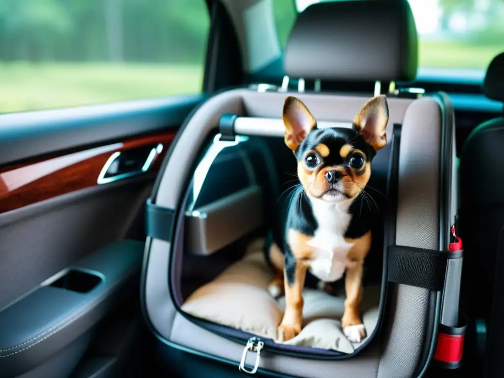 Un ambiente seguro y tranquilo para viajar con tu mascota, en un transportín con accesorios seguros para viajar con mascotas