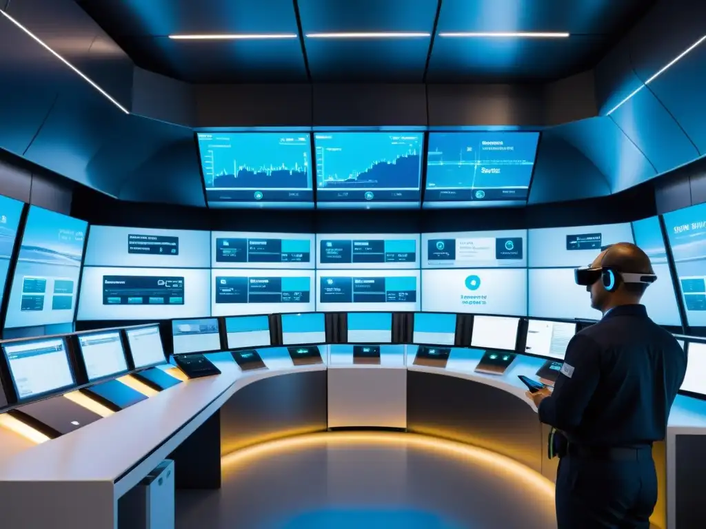 Control en Tiempo Real para Carga Refrigerada: Tecnología Avanzada Avanzada tecnología de monitoreo en tiempo real para cargas refrigeradas, con ingenieros y técnicos utilizando dispositivos de vanguardia en un moderno centro de control