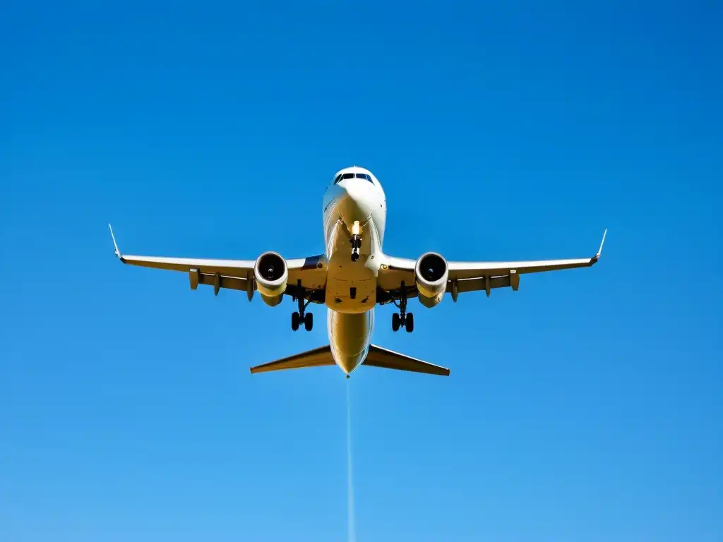 Un avión moderno con radar y GPS sobrevuela un cielo azul