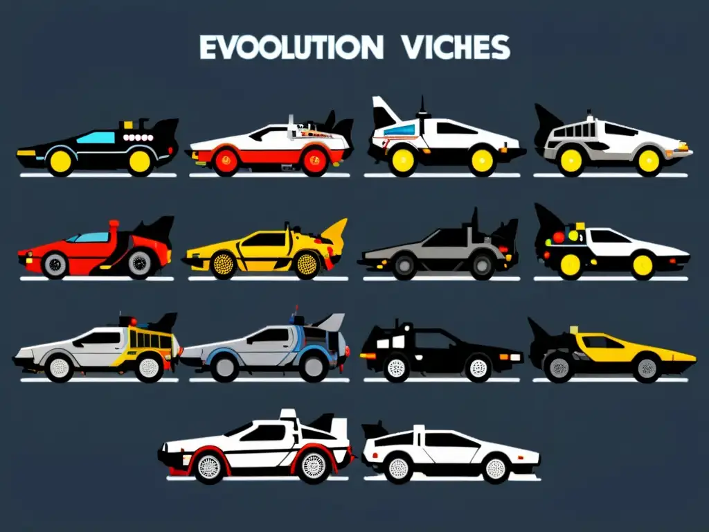 Detallada evolución de icónicos vehículos de la cultura popular, desde la ficción a la realidad