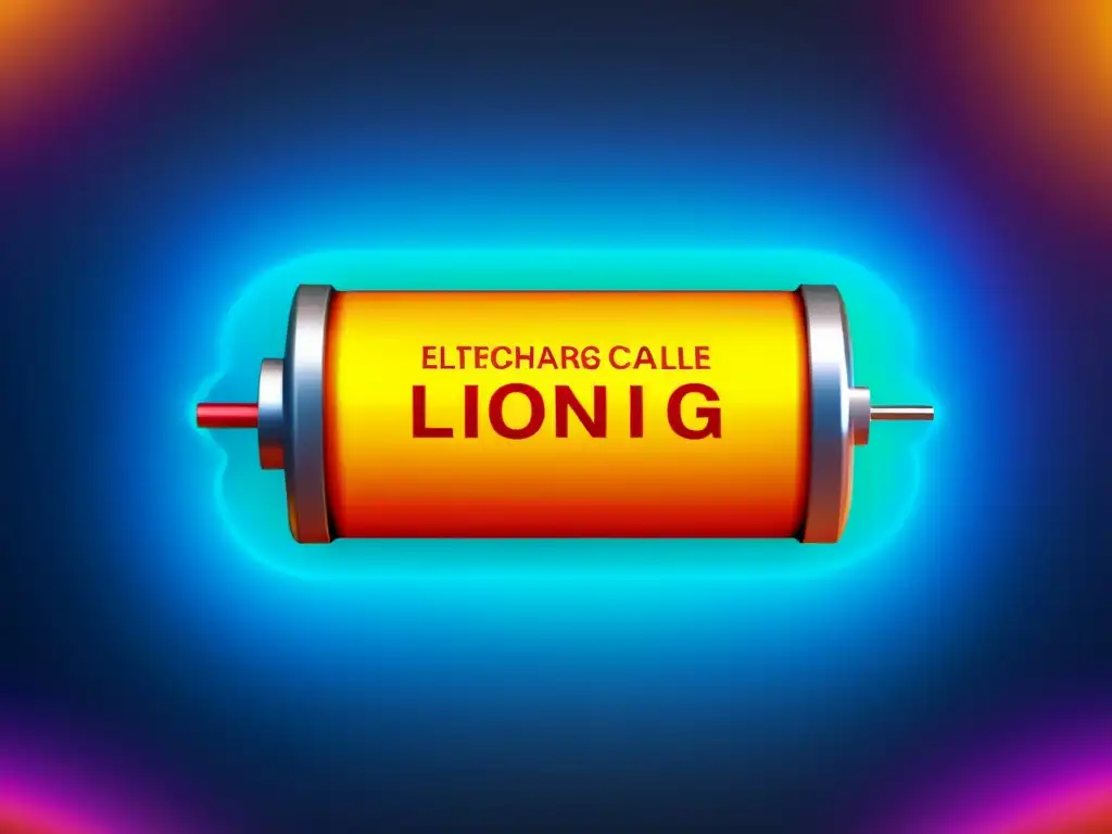 Detalle asombroso de batería de vehículo eléctrico de vanguardia Detallada imagen de celda de batería de iones de litio para vehículos eléctricos, mostrando la red de electrodos, separador y electrolito