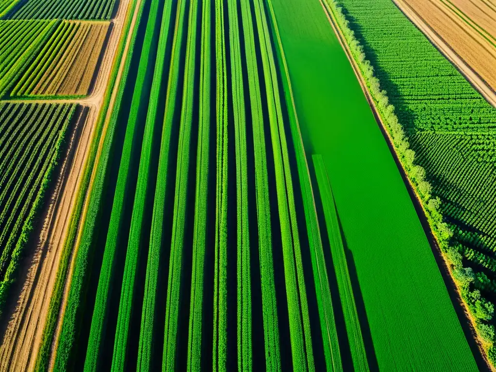 Drones agrícolas de precisión en acción, iluminando el campo con sus sombras mientras realizan tareas con precisión futurista