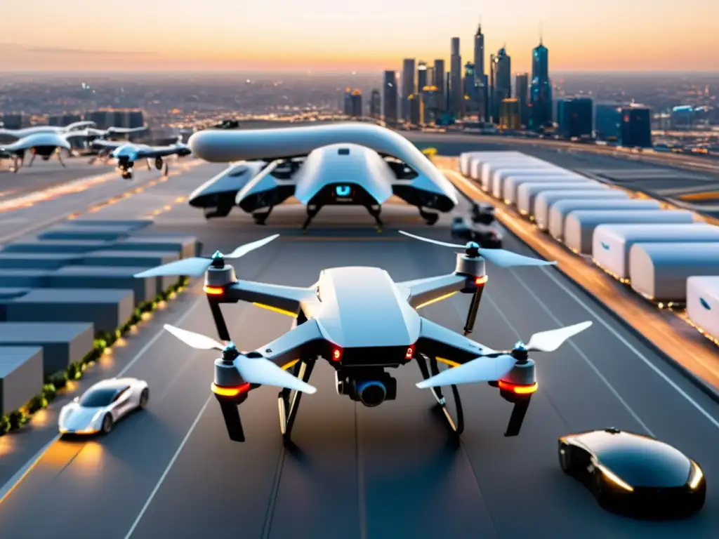 Drones innovadores capturan el transporte aéreo en la ciudad