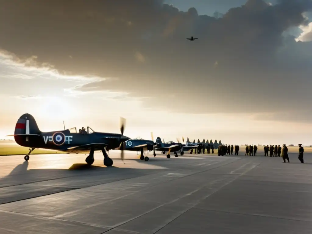 Emocionante nacimiento de la aviación de combate en pistas polvorientas de trincheras, con pilotos y aviones vintage listos para despegar