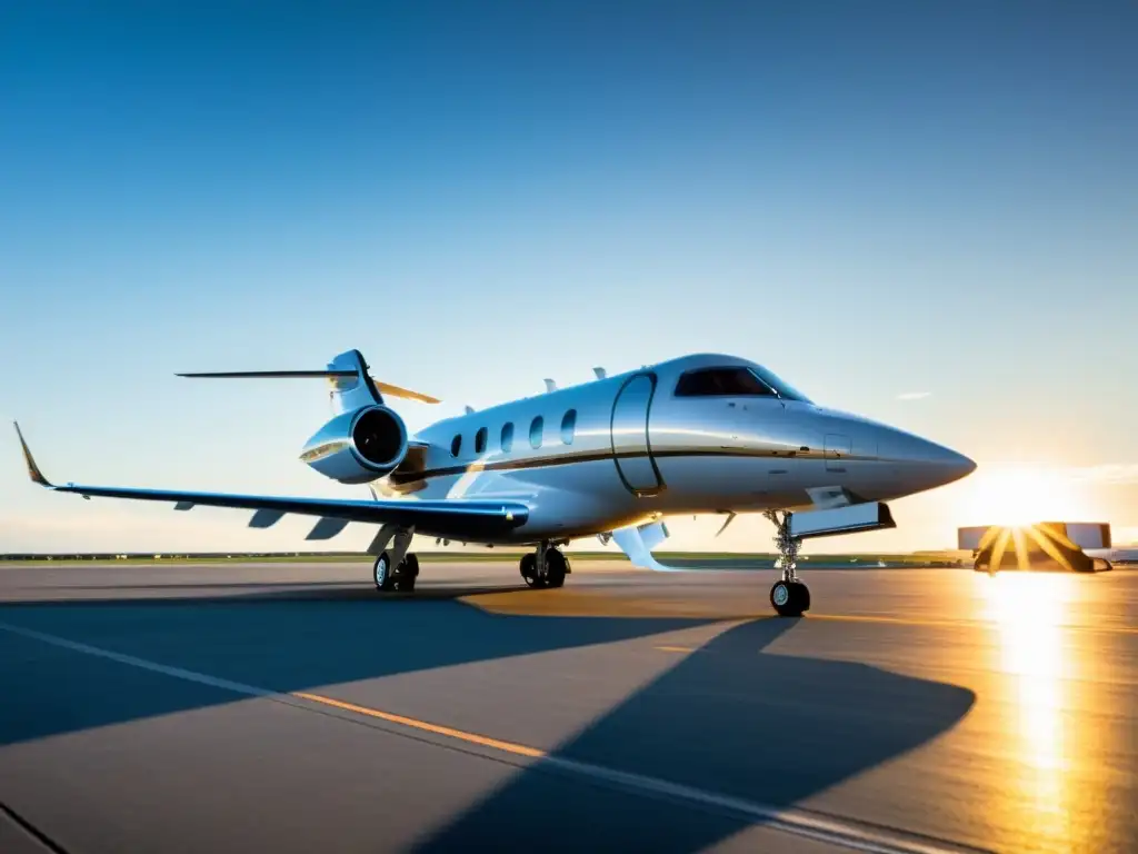 Inspección de Avión Privado de Lujo: Innovación y Precisión en Acción Un equipo de fabricantes de jets privados realiza meticulosa inspección en una lujosa pista