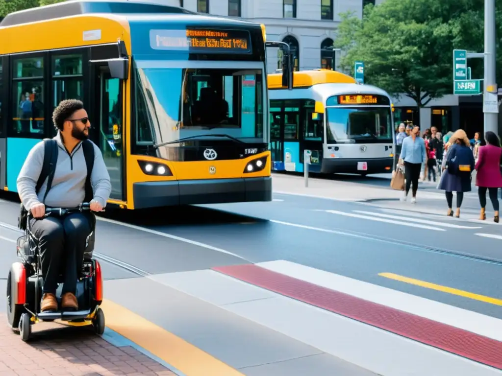 Escena urbana inclusiva: Accesibilidad universal en medios de transporte con tecnologías emergentes que promueven la movilidad sin barreras para todos