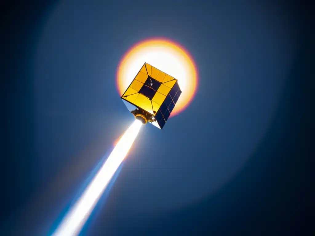 Un CubeSat revoluciona el espacio con su tecnología avanzada, mientras se lanza al cosmos en una imagen detallada