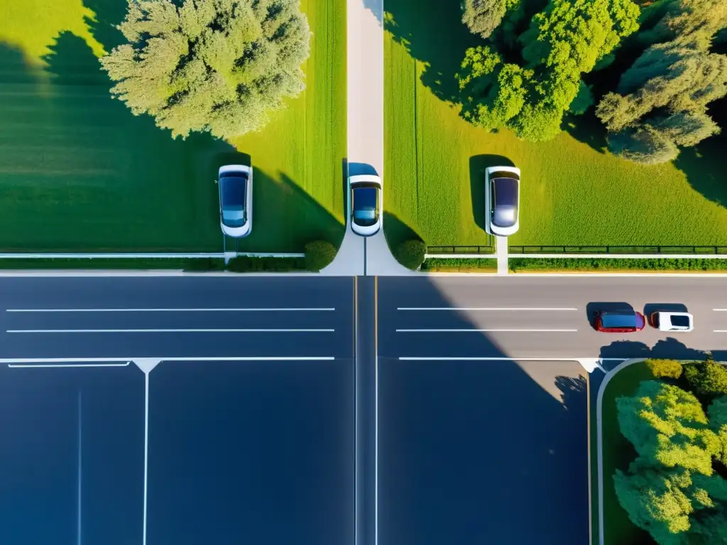 Una estación de carga exitosa para vehículos eléctricos, integrada en la naturaleza y la vida urbana sostenible