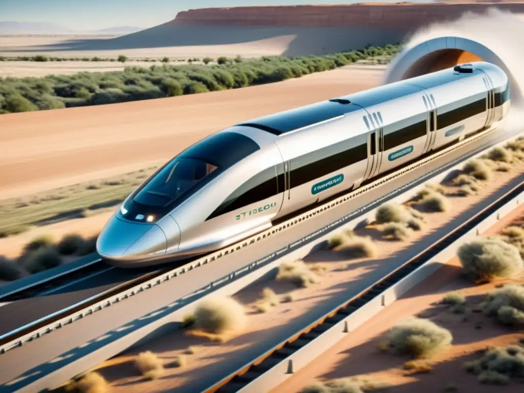 Una etapa histórica contrasta con un tren de hyperloop, simbolizando innovaciones legales en transporte de pasajeros