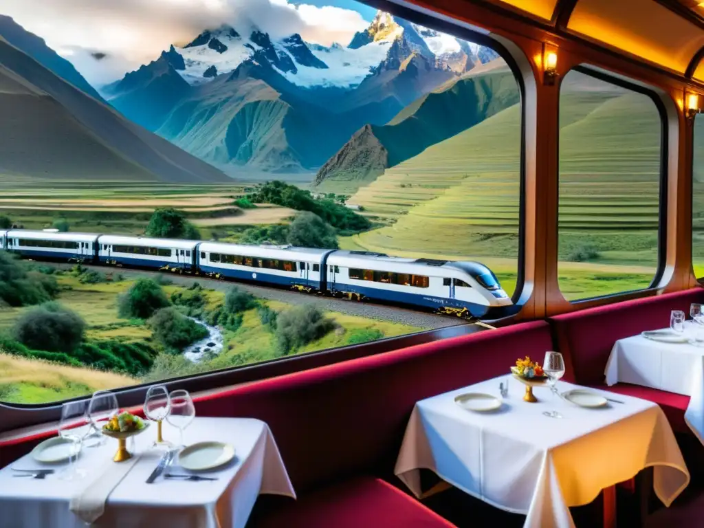 Experiencias gastronómicas en trenes: lujo culinario frente a la belleza andina