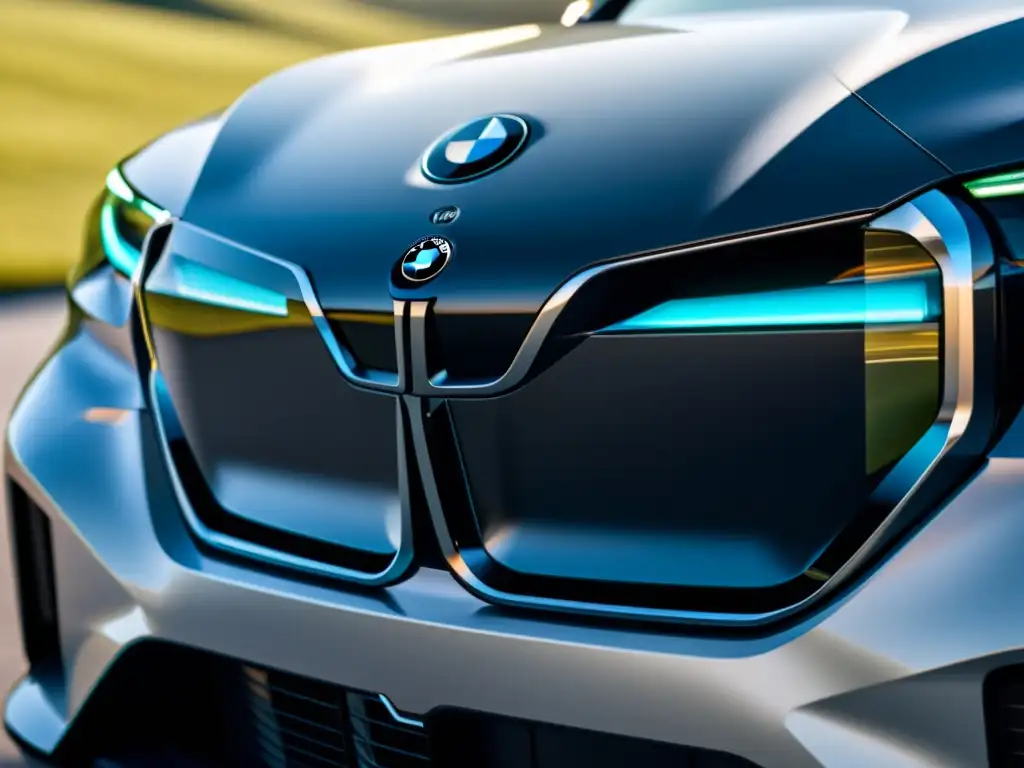 Imagen de motor eléctrico sostenible del BMW iX SUV, con tecnología avanzada y diseño futurista, resaltando la innovación y sostenibilidad de BMW