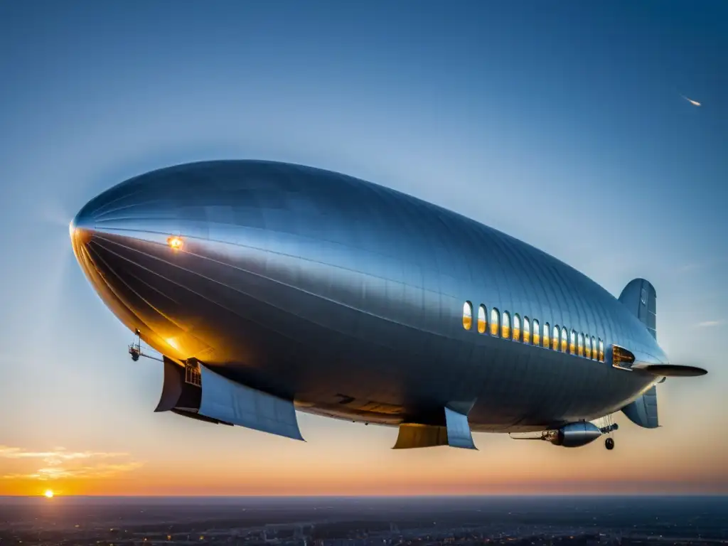 Imponente imagen de la historia y evolución de los zeppelines como transporte aéreo