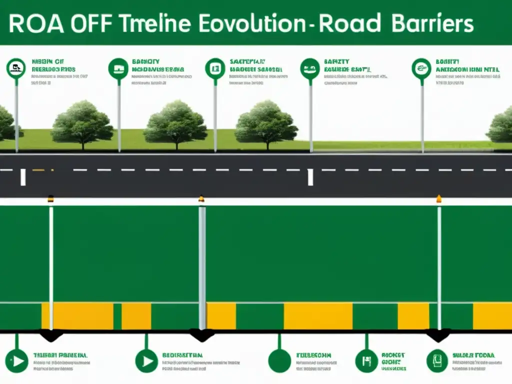 Una evolución impresionante de barreras de contención vial, desde diseños antiguos hasta modernas innovaciones de seguridad
