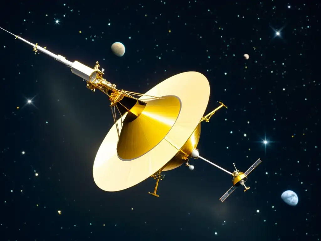 Los impresionantes Voyager 1 y 2 con sus icónicos discos dorados, en el vasto espacio