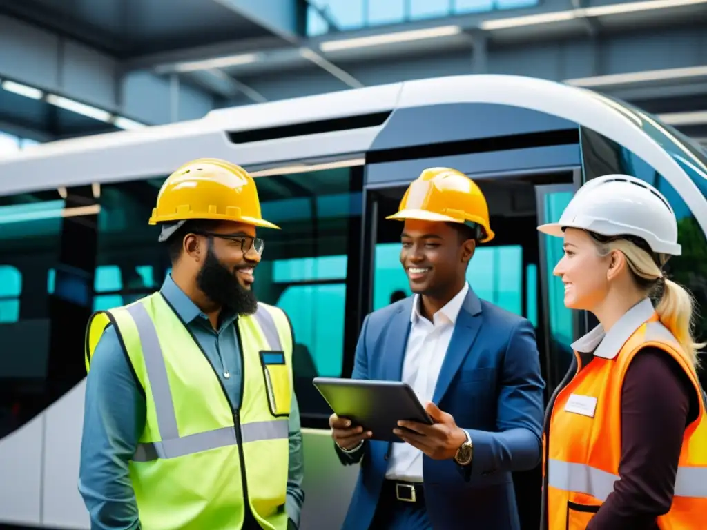 Ingenieros en formación discuten diseño innovador de transporte público en laboratorio de vanguardia