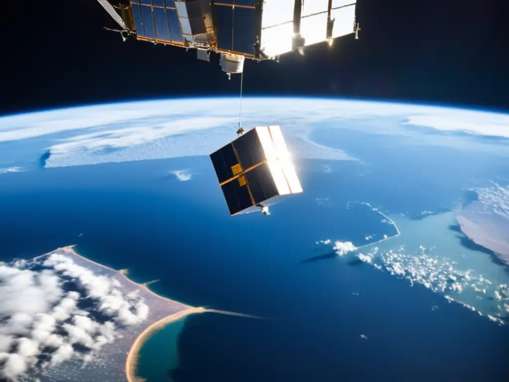 Revolution CubeSats: CubeSats innovadores se despliegan desde la Estación Espacial Internacional, con la Tierra de fondo