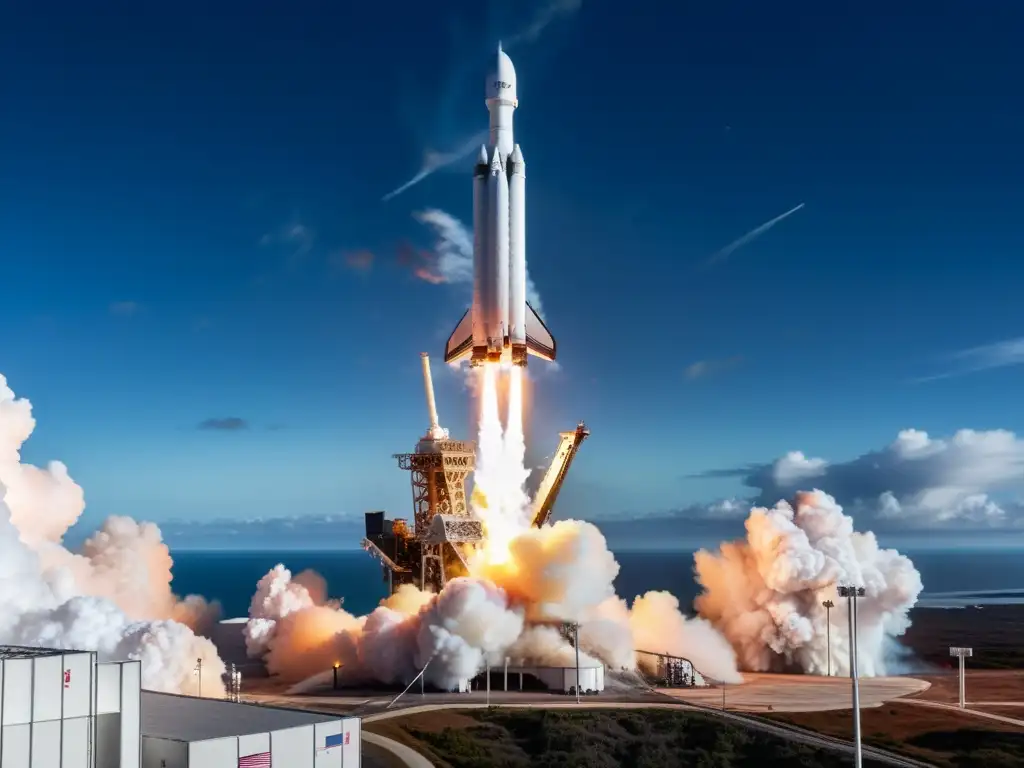 El lanzamiento del cohete SpaceX Falcon Heavy muestra la potencia de los motores en la nueva era espacial de innovaciones tecnológicas