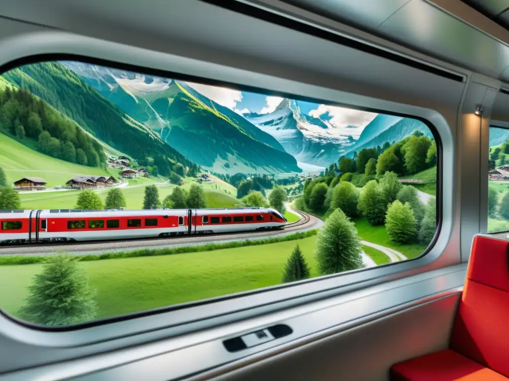 El majestuoso Glacier Express serpenteando entre los Alpes suizos, revelando las mejores rutas tren vistas mundo