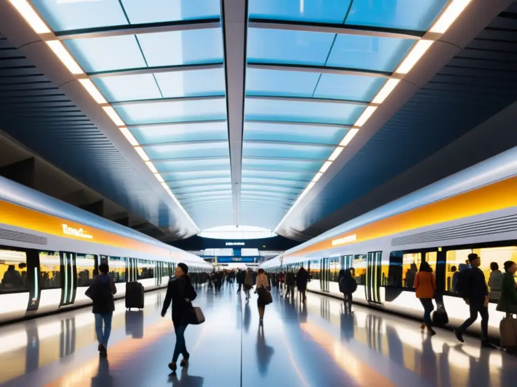 Un moderno centro de transporte con integración modal en medios de transporte