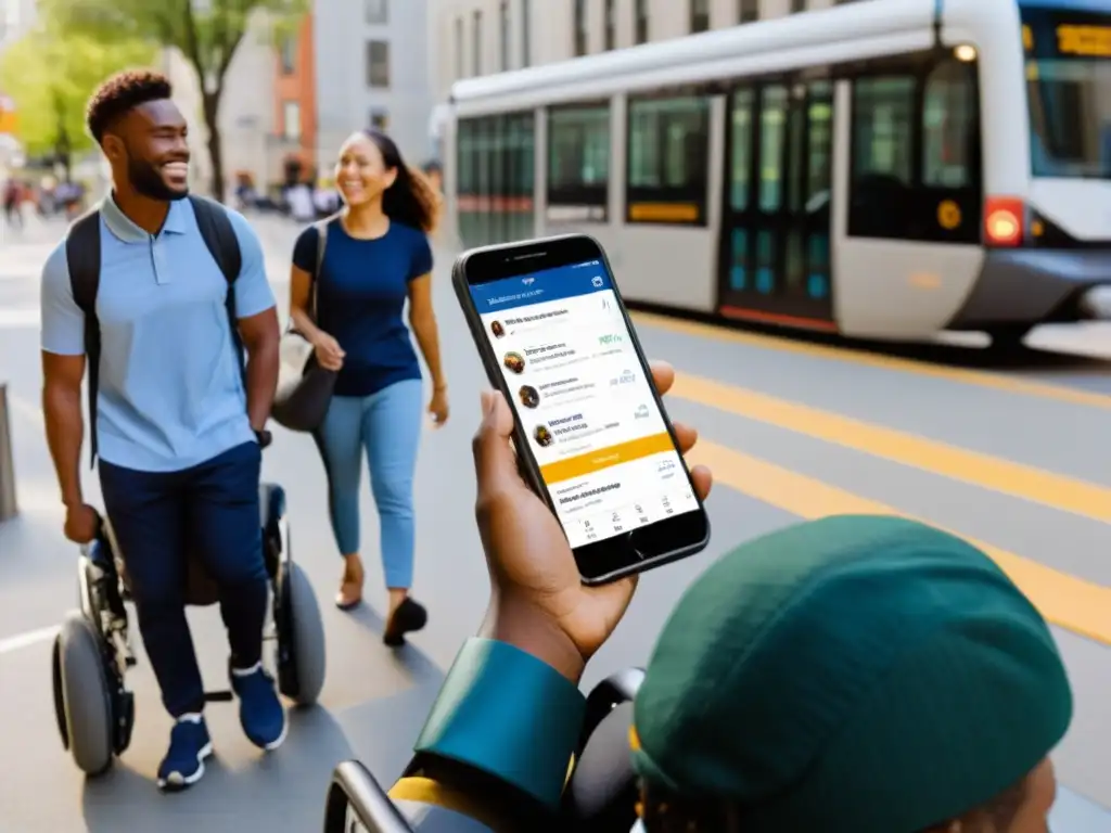 Personas con diversidad funcional usan app para solicitar transporte accesible en la ciudad