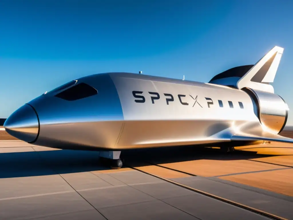 El Starship de SpaceX brilla bajo el sol en la plataforma de lanzamiento