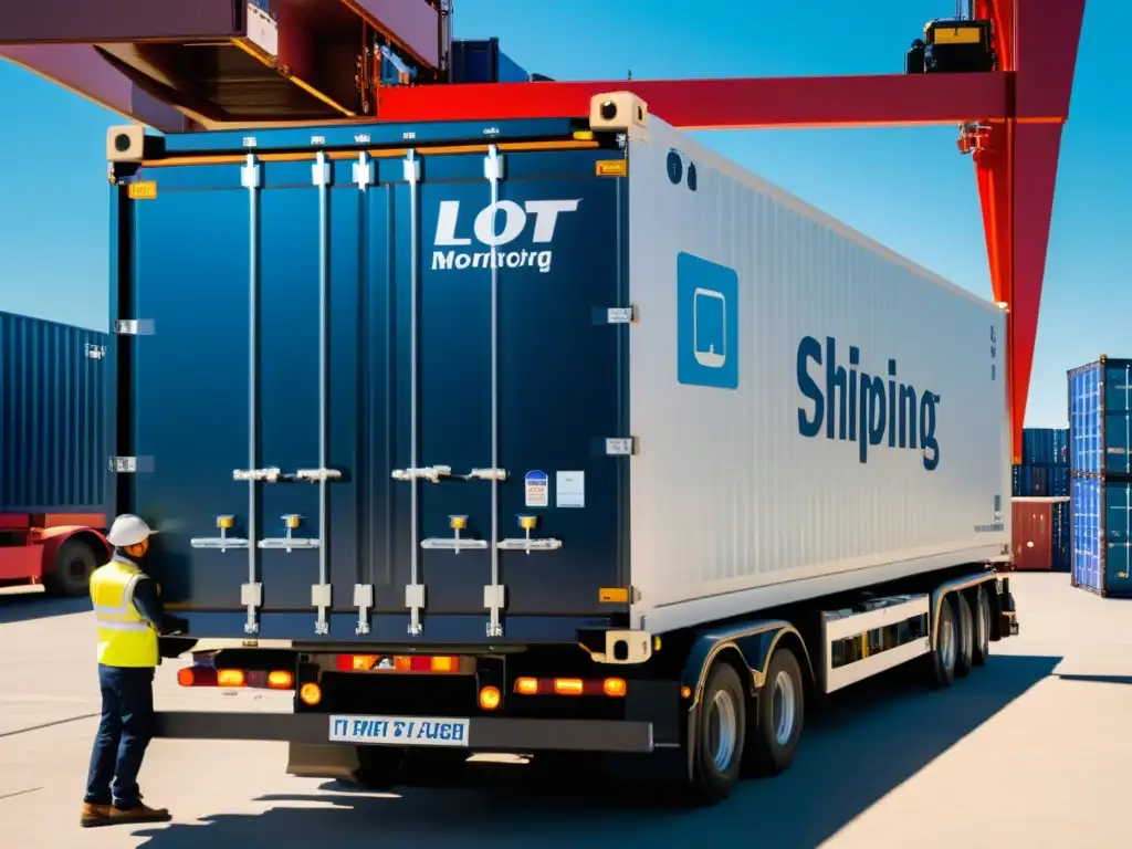 Integración de IoT en la gestión de cadena de frío Tecnologías de monitoreo en tiempo real para cargas refrigeradas en acción, mostrando innovación y precisión en la logística