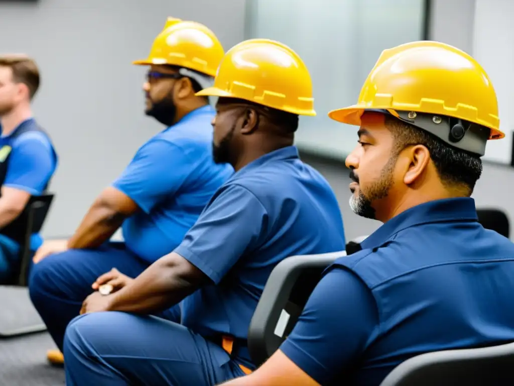 Trabajadores del transporte aprenden ergonomía en seguridad, aplicando técnicas de levantamiento y postura