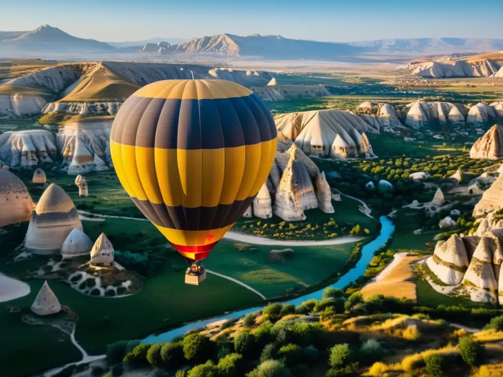 Viaje mágico en globo sobre Cappadocia, Turquía, con destinos mágicos vistos desde el cielo