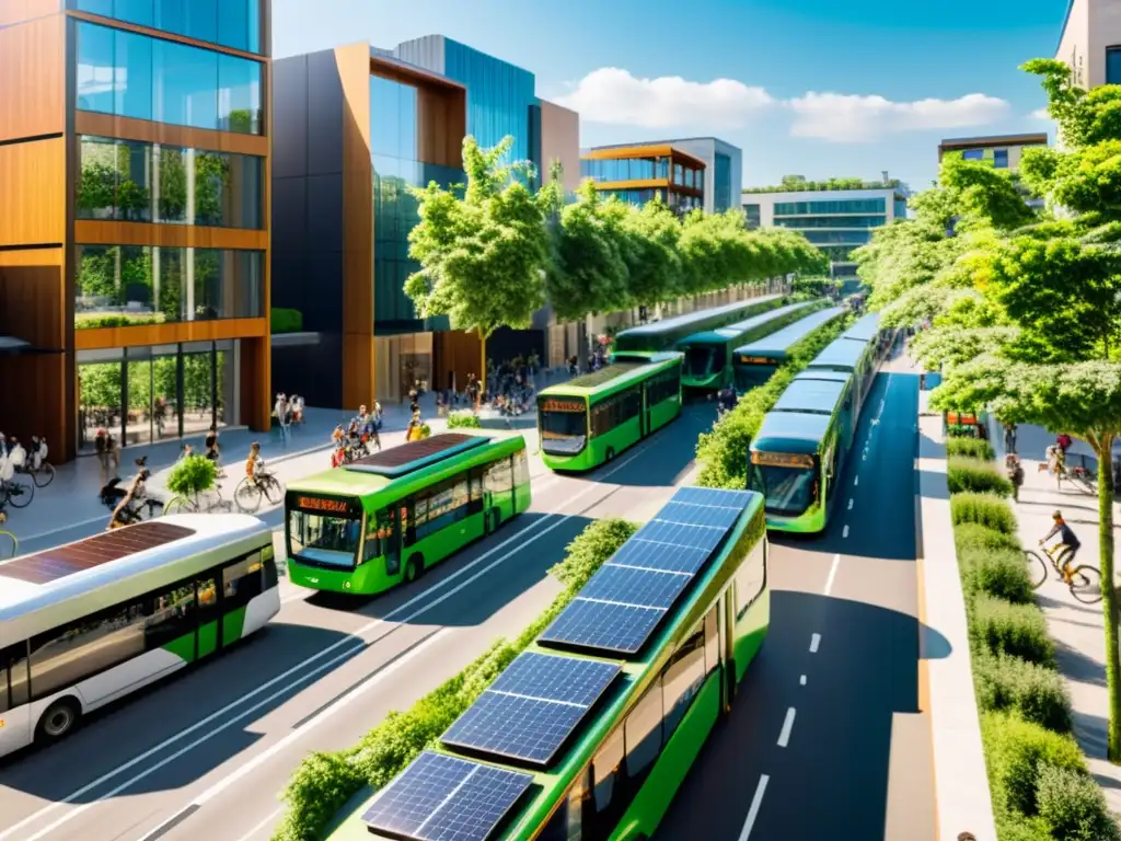 Vida urbana sostenible: transporte, arquitectura y naturaleza en armonía