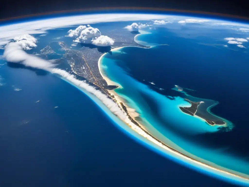 Vista impresionante de la Tierra desde la Estación Espacial Internacional, destacando la belleza y fragilidad del planeta desde el espacio exterior