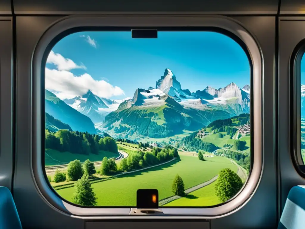 Vistas impresionantes de los Alpes Suizos desde el tren, una de las mejores rutas tren vistas mundo